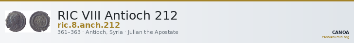 RIC VIII Antioch 212 — CANOA