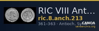 RIC VIII Antioch 213 — CANOA