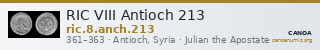 RIC VIII Antioch 213 — CANOA