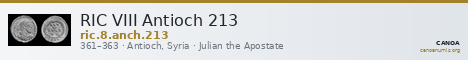 RIC VIII Antioch 213 — CANOA
