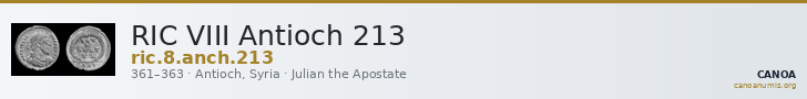 RIC VIII Antioch 213 — CANOA