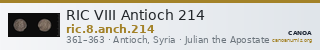 RIC VIII Antioch 214 — CANOA