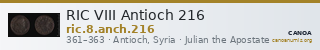 RIC VIII Antioch 216 — CANOA