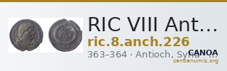 RIC VIII Antioch 226 — CANOA