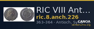 RIC VIII Antioch 226 — CANOA
