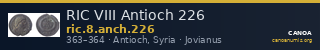 RIC VIII Antioch 226 — CANOA