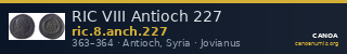 RIC VIII Antioch 227 — CANOA