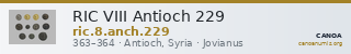 RIC VIII Antioch 229 — CANOA