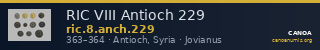 RIC VIII Antioch 229 — CANOA