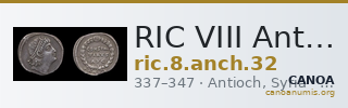 RIC VIII Antioch 32 — CANOA