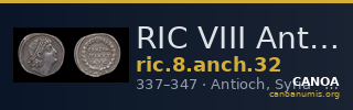 RIC VIII Antioch 32 — CANOA