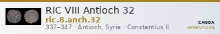 RIC VIII Antioch 32 — CANOA