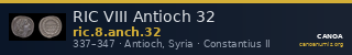 RIC VIII Antioch 32 — CANOA