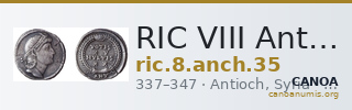 RIC VIII Antioch 35 — CANOA