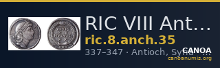 RIC VIII Antioch 35 — CANOA