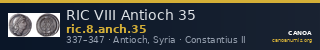 RIC VIII Antioch 35 — CANOA