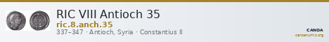 RIC VIII Antioch 35 — CANOA