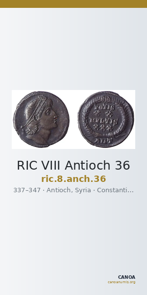 RIC VIII Antioch 36 — CANOA