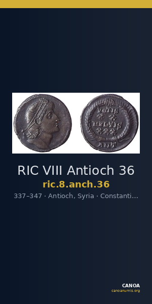 RIC VIII Antioch 36 — CANOA