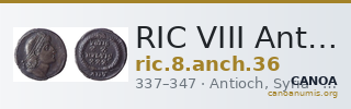 RIC VIII Antioch 36 — CANOA