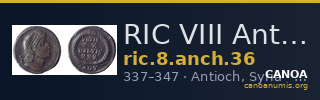 RIC VIII Antioch 36 — CANOA