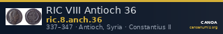 RIC VIII Antioch 36 — CANOA