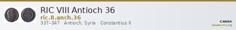 RIC VIII Antioch 36 — CANOA