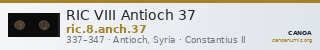 RIC VIII Antioch 37 — CANOA