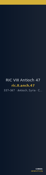 RIC VIII Antioch 47 — CANOA