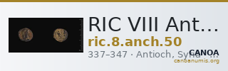 RIC VIII Antioch 50 — CANOA