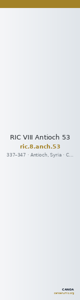 RIC VIII Antioch 53 — CANOA