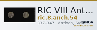 RIC VIII Antioch 54 — CANOA