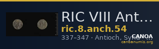 RIC VIII Antioch 54 — CANOA