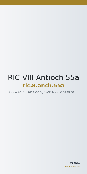 RIC VIII Antioch 55a — CANOA