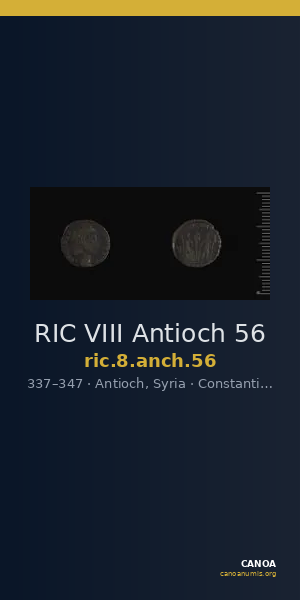 RIC VIII Antioch 56 — CANOA