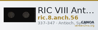 RIC VIII Antioch 56 — CANOA