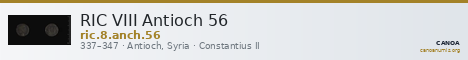 RIC VIII Antioch 56 — CANOA