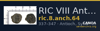 RIC VIII Antioch 64 — CANOA