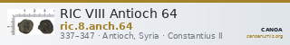 RIC VIII Antioch 64 — CANOA