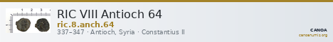 RIC VIII Antioch 64 — CANOA