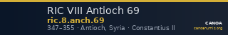 RIC VIII Antioch 69 — CANOA