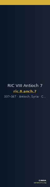 RIC VIII Antioch 7 — CANOA