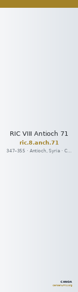 RIC VIII Antioch 71 — CANOA