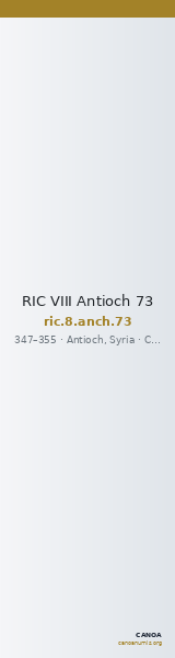 RIC VIII Antioch 73 — CANOA