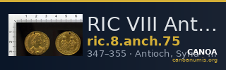 RIC VIII Antioch 75 — CANOA