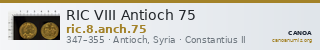 RIC VIII Antioch 75 — CANOA