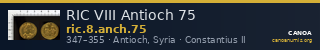 RIC VIII Antioch 75 — CANOA
