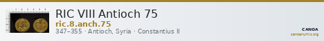 RIC VIII Antioch 75 — CANOA