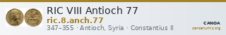 RIC VIII Antioch 77 — CANOA