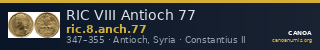 RIC VIII Antioch 77 — CANOA